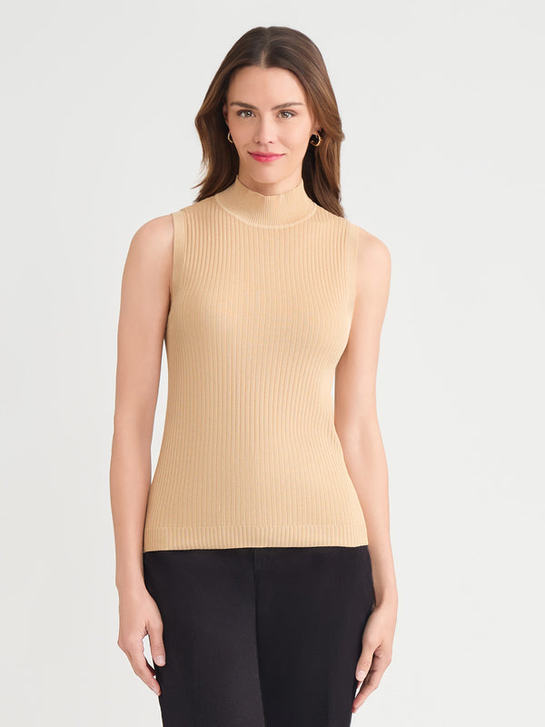 jones new york Sutton Mock Neck Tank Top
