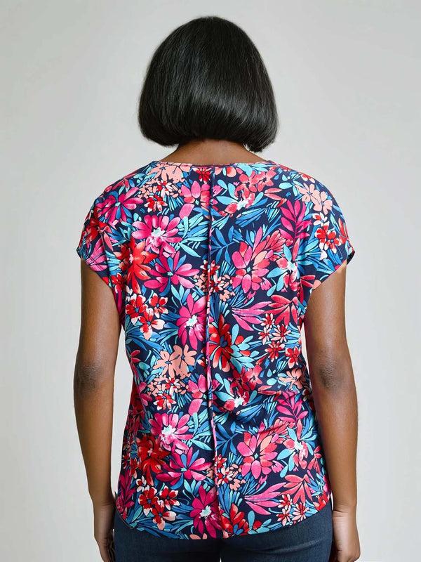 Jones New York V-Neck Seam Detail Tee