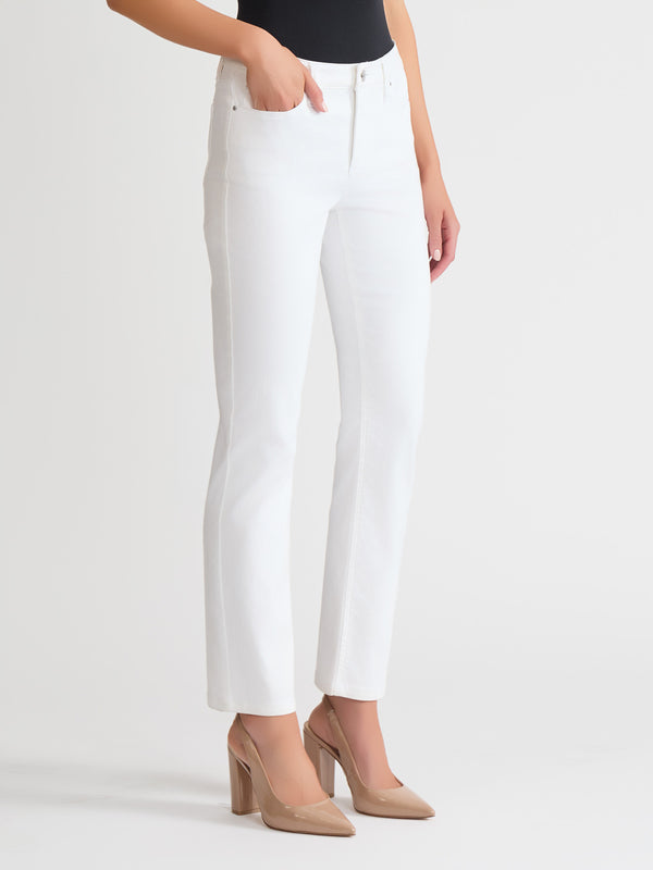 Jones New York Lexington Straight Leg Jeans Soft White