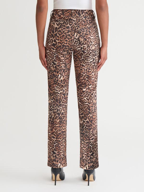 Jones New York Lexington Straight Leg Pants Printed Suede