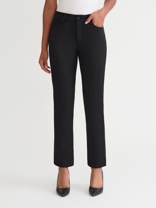 jones new york Lexington Straight Leg Pants Scuba Suede