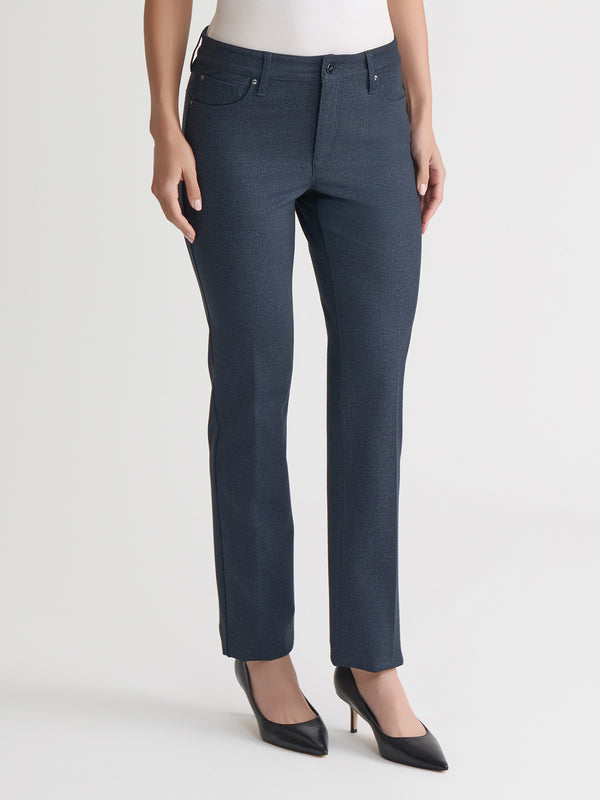 Jones New York Lexington Straight Pant Denim Compression