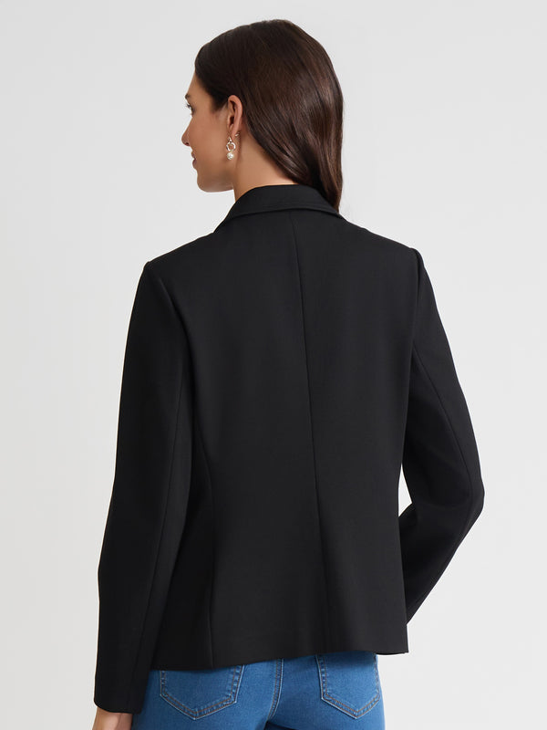 Jones New York Petite Faux Double Breasted Jacket Modern Compression