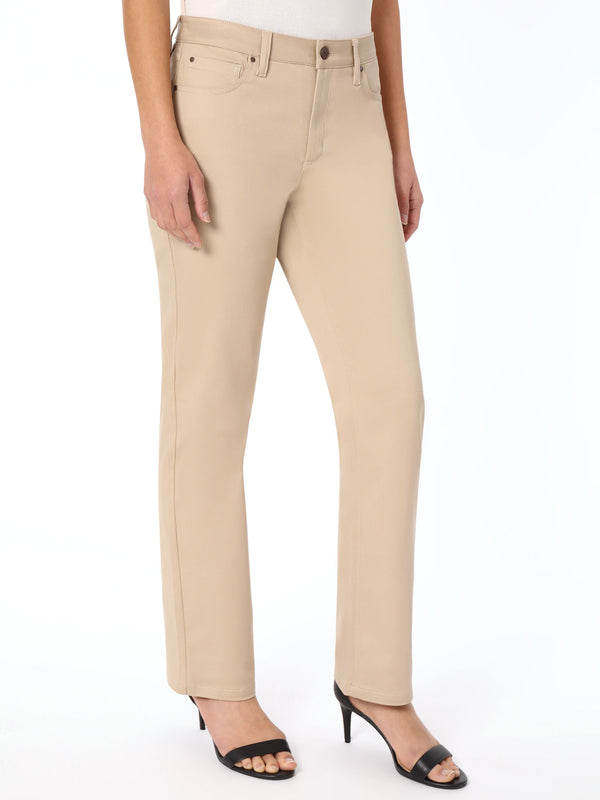 Jones New York Petite Lexington Straight Leg Jeans Jones Khaki