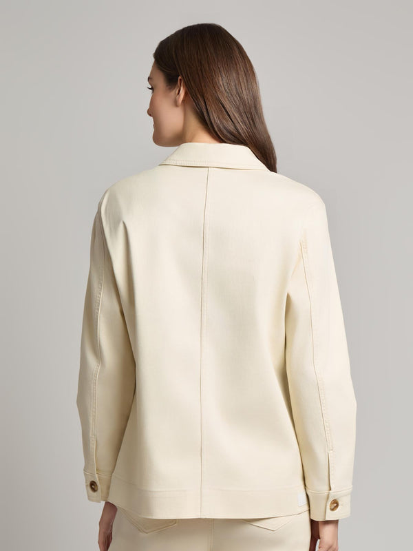 Jones New York Petite Patch Pocket Jacket City Denim