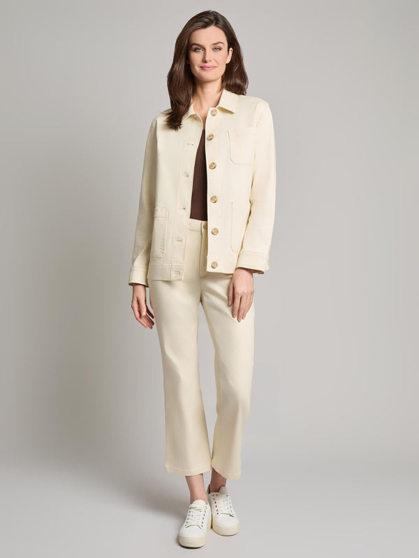 Jones New York Petite Patch Pocket Jacket City Denim