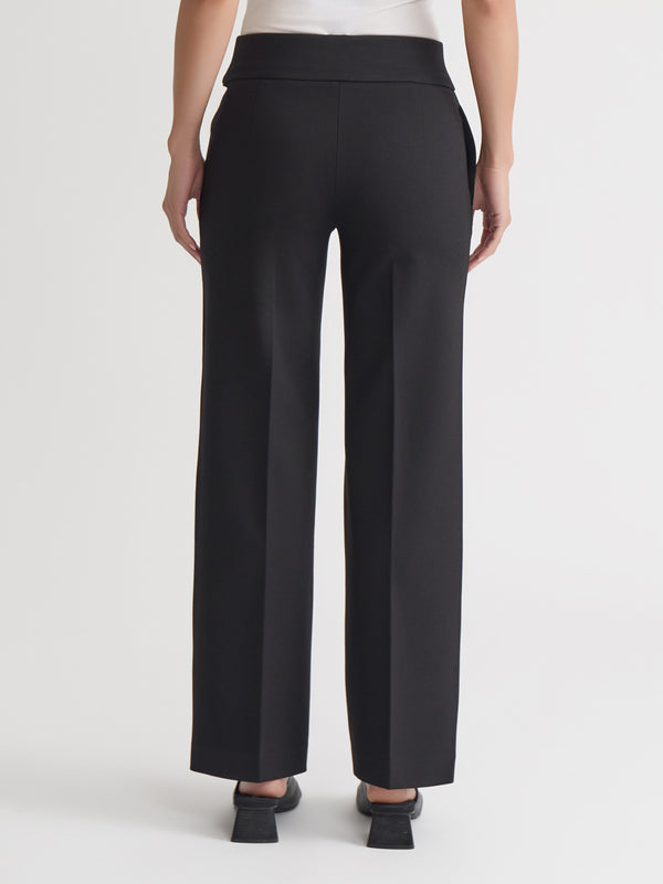 Jones New York Petite Pull On Pintuck Wide Leg Modern Compression