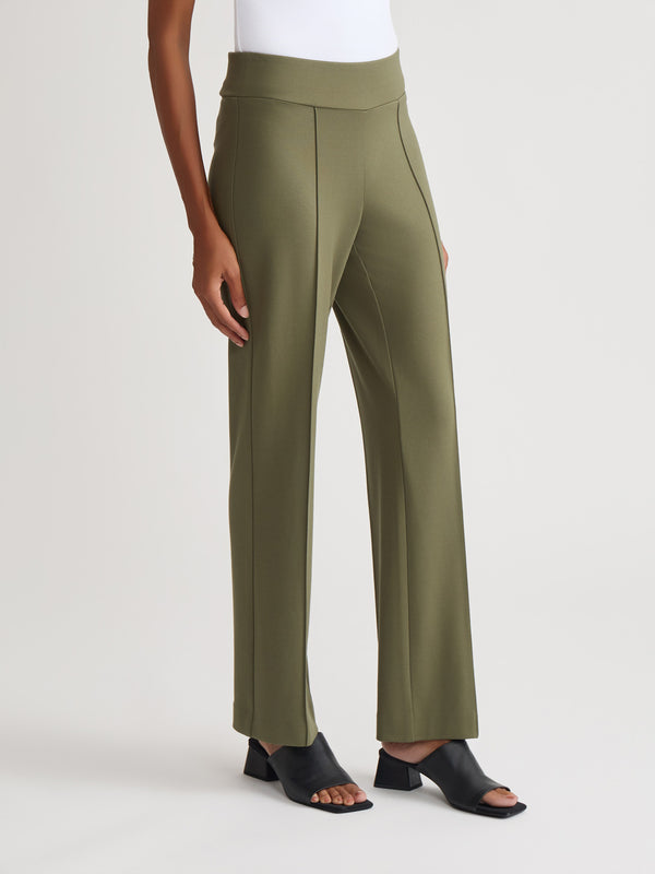 Jones New York Plus Pull-On Pintuck Trouser Serenity Knit