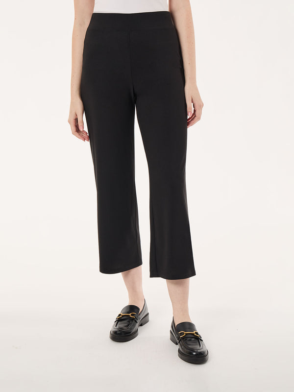 jones new york Pull-On Cropped Wide Leg Pant Moss Crepe
