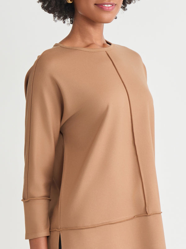 Jones New York Seam Detail Dolman Tunic Serenity Knit