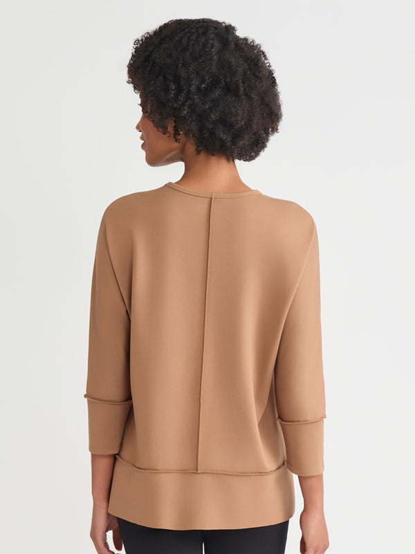 Jones New York Seam Detail Dolman Tunic Serenity Knit