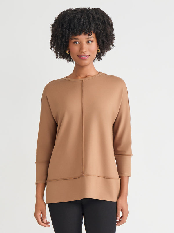 jones new york Seam Detail Dolman Tunic Serenity Knit