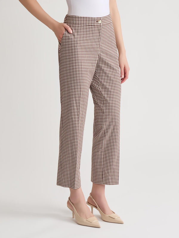 Jones New York Straight Ankle Trouser Stretch Tweed