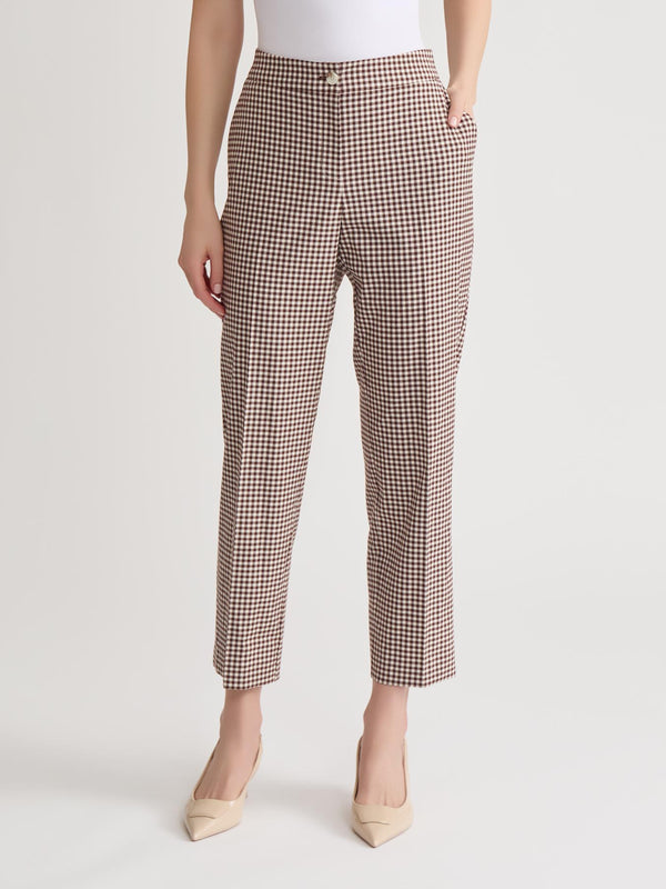 jones new york Straight Ankle Trouser Stretch Tweed