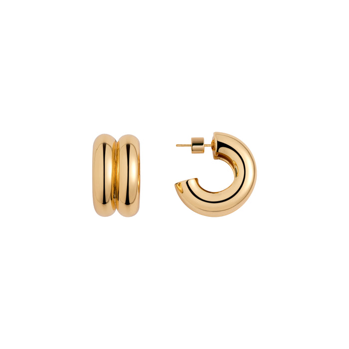 joolz by martha calvo Double Hoop Earrings