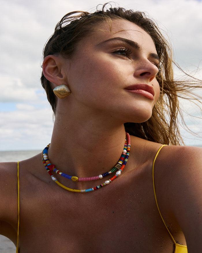 Joolz By Martha Calvo Enamel Beaded Necklace