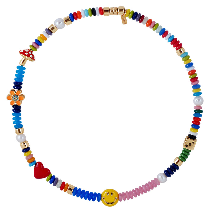 joolz by martha calvo Enamel Beaded Necklace