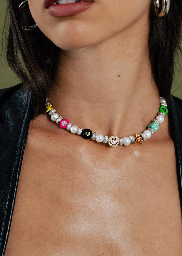 Joolz By Martha Calvo Enamel Pearl Necklace