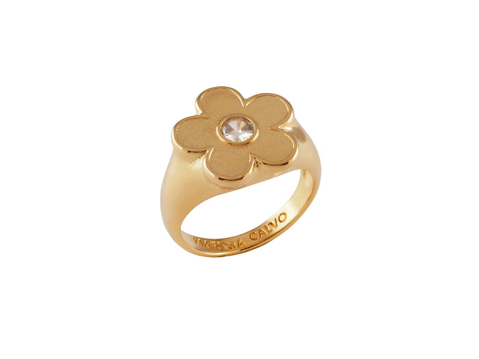 joolz by martha calvo Full Bloom Signet Ring