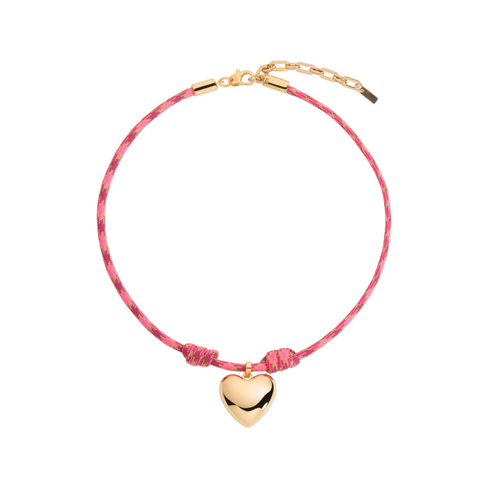 joolz by martha calvo Heart Cord Necklace