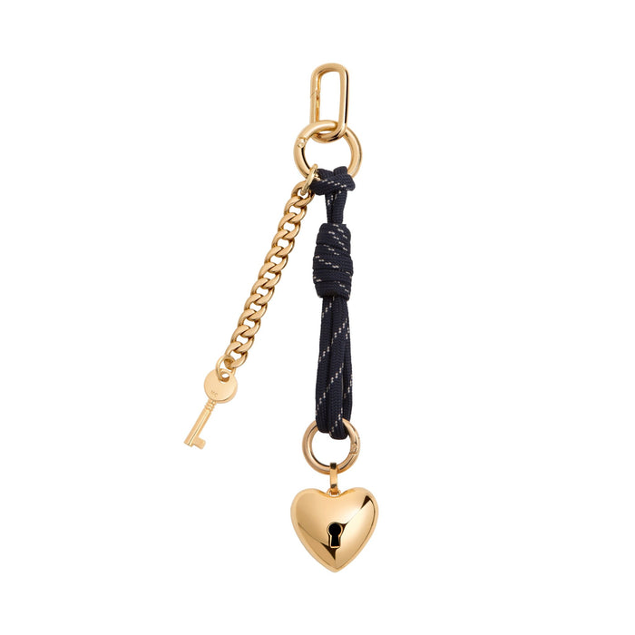 joolz by martha calvo Heart Lock and Key Bag Charm
