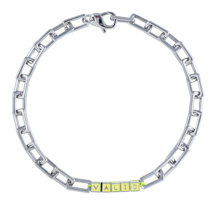 joolz by martha calvo Rhodium Motto Necklace