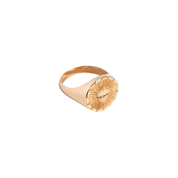 joolz by martha calvo Sacred Heart Signet Ring