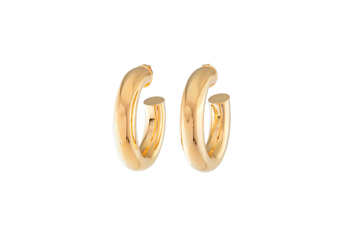 joolz by martha calvo Tubular Hoops 1.25"