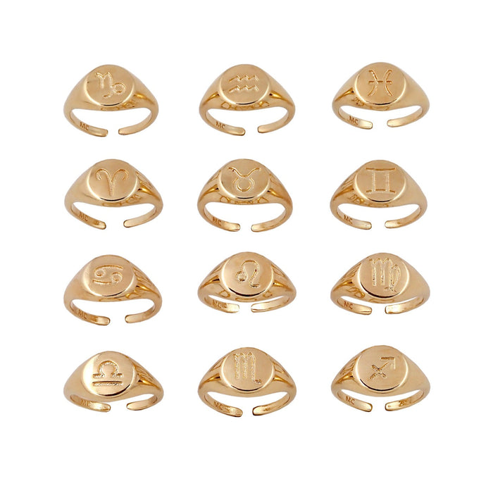 joolz by martha calvo Zodiac Signet Ring
