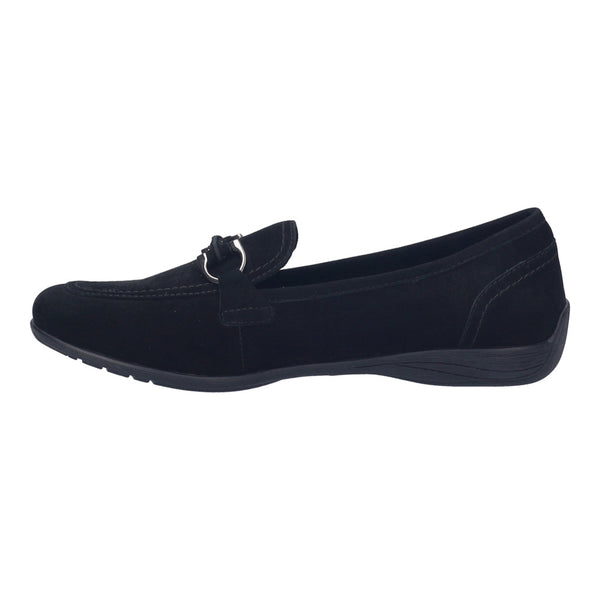 Josef Seibel Fenja 34 Women's Flat Black Suede