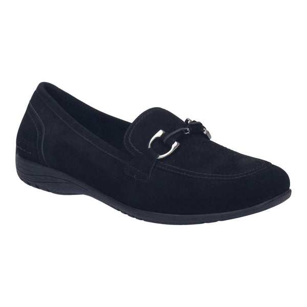 josef seibel Fenja 34 Women's Flat Black Suede