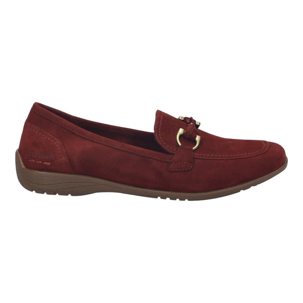 Josef Seibel Fenja 34 Women's Flat Bordo Suede