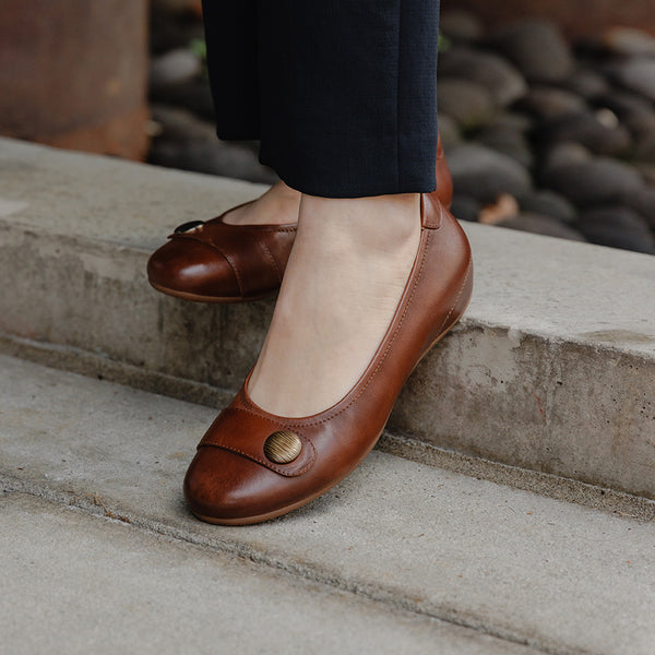 Josef Seibel Florina 04 Women's Flat Cognac