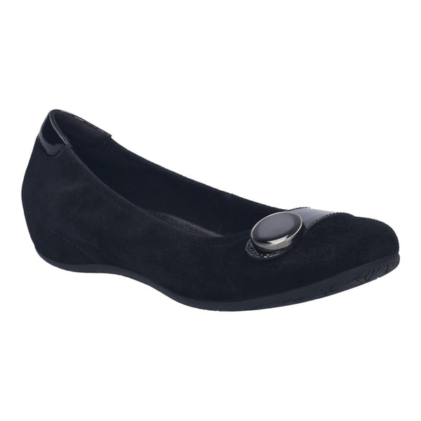 josef seibel Florina 06 Women's Flat Black Suede