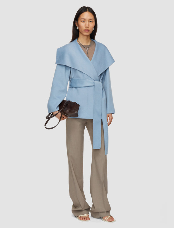 Joseph Adrienne Double Face Cashmere Jacket Faded Sky