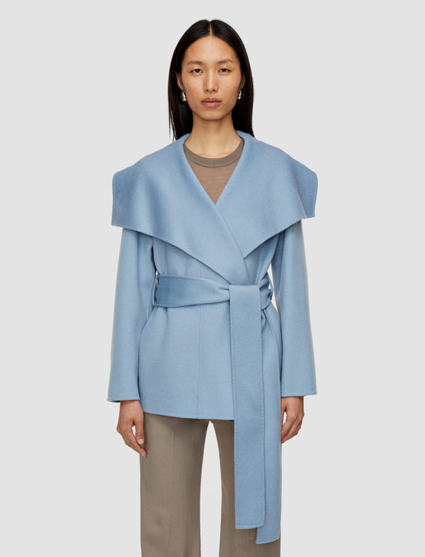 Joseph Adrienne Double Face Cashmere Jacket Faded Sky