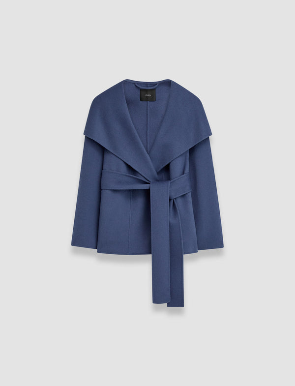 joseph Adrienne Double Face Cashmere Jacket Harbour