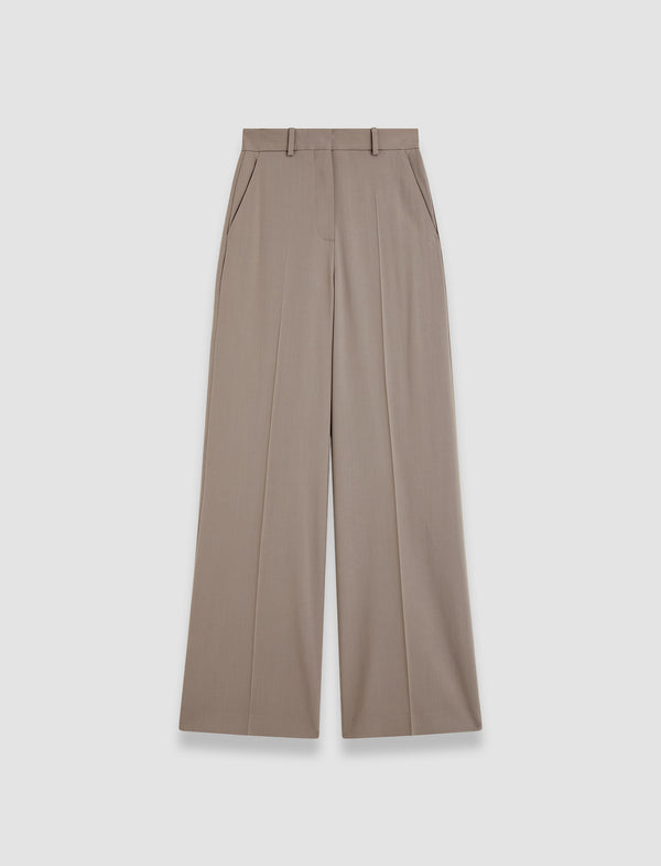 joseph Alana Tailoring Wool Stretch Trousers Escargot