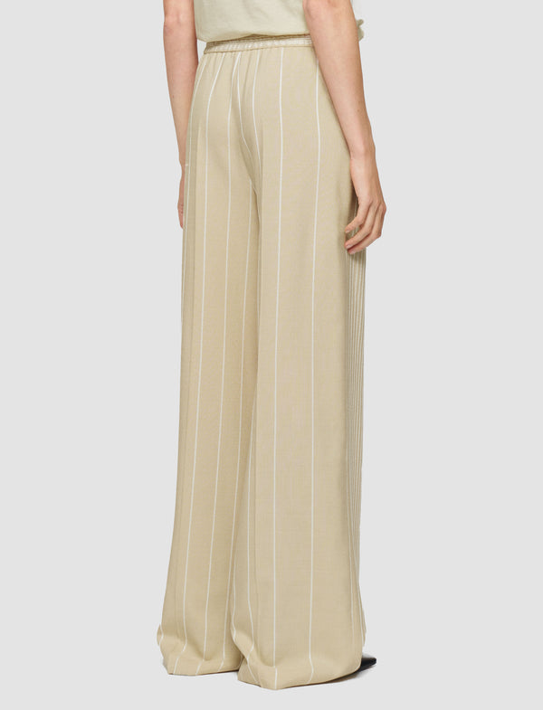 Joseph Alanel Embroidered Stripes Trousers Affogato/Ivory