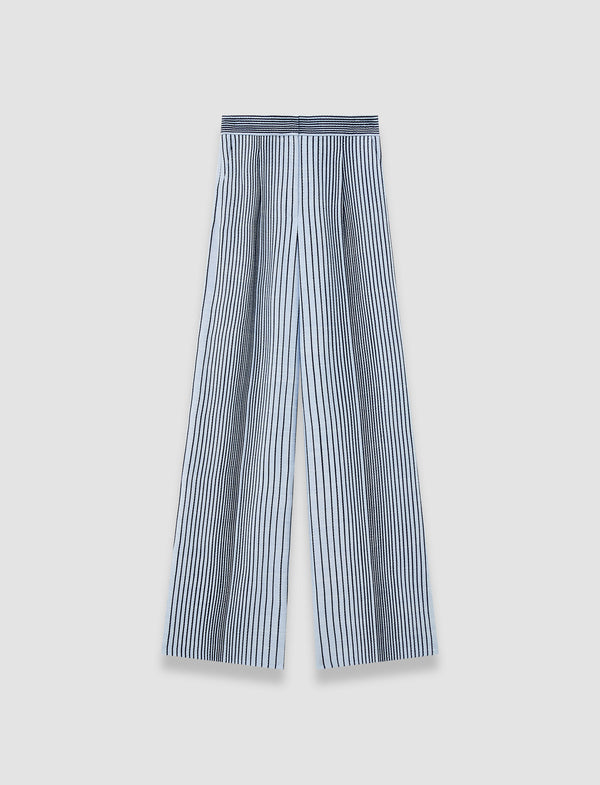 joseph Alanel Embroidered Stripes Trousers Oxford Blue/Cobalt