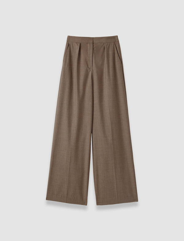 joseph Alanel Light Wool Tailoring Trousers Mushroom