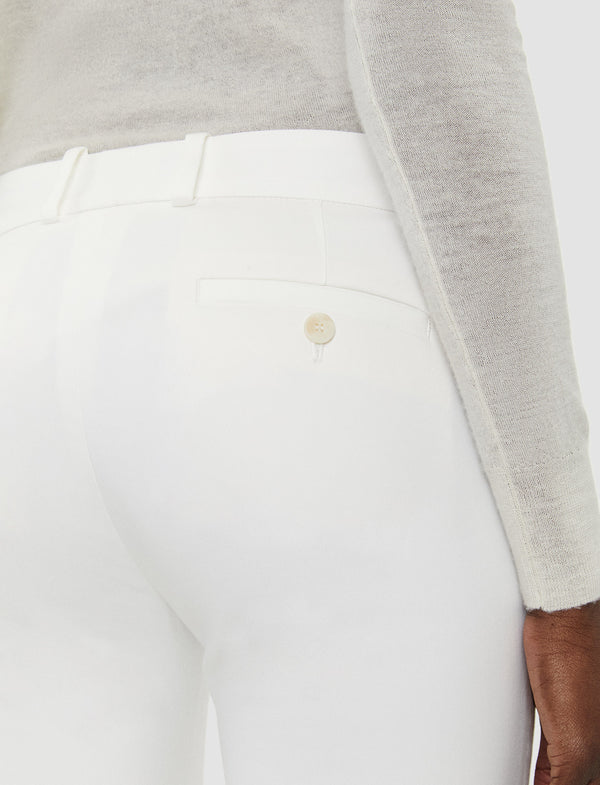 Joseph Bing Court Light Gabardine Stretch Trousers Ivory