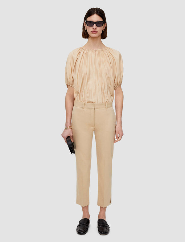 Joseph Bing Court Light Gabardine Stretch Trousers Sesame