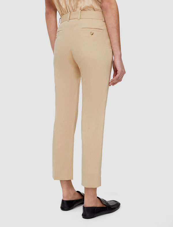 Joseph Bing Court Light Gabardine Stretch Trousers Sesame