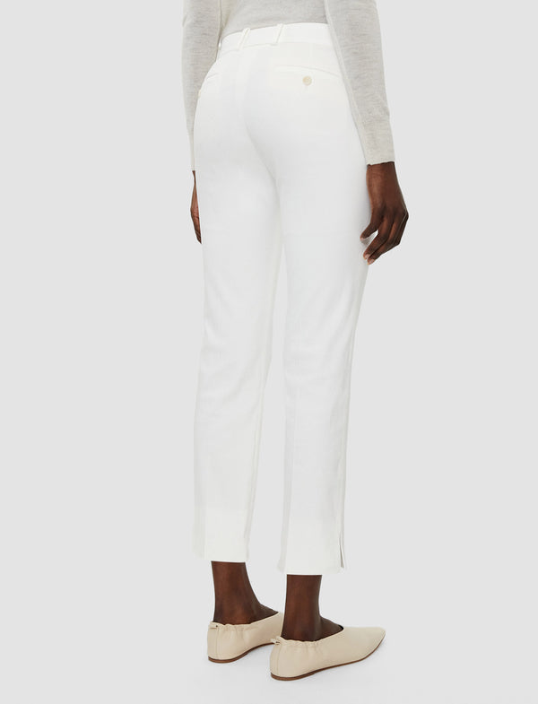 Joseph Bing Court Light Gabardine Stretch Trousers White