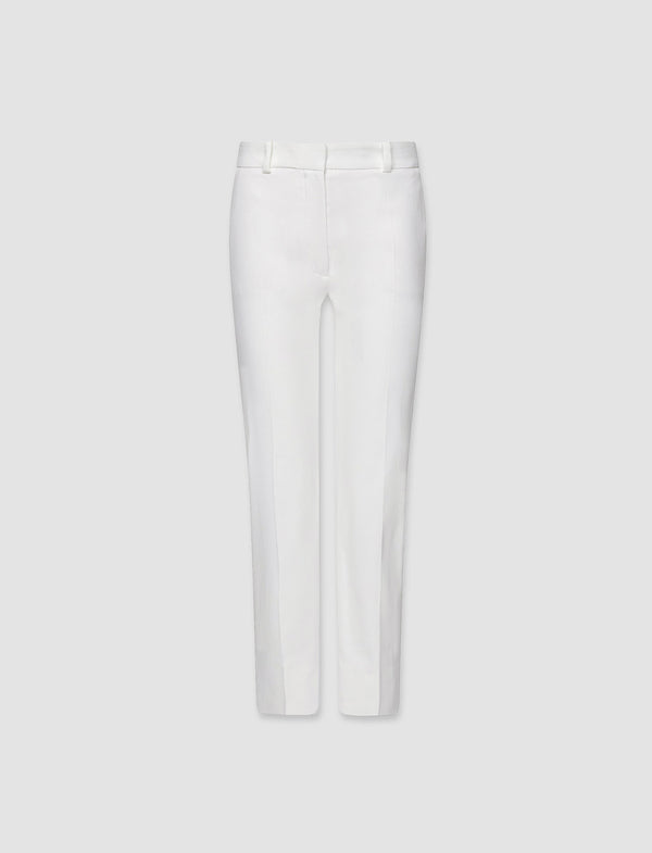joseph Bing Court Light Gabardine Stretch Trousers White