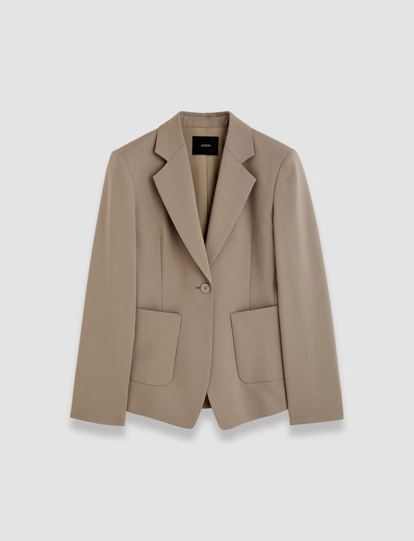 joseph Glenview Tailoring Wool Stretch Jacket Escargot