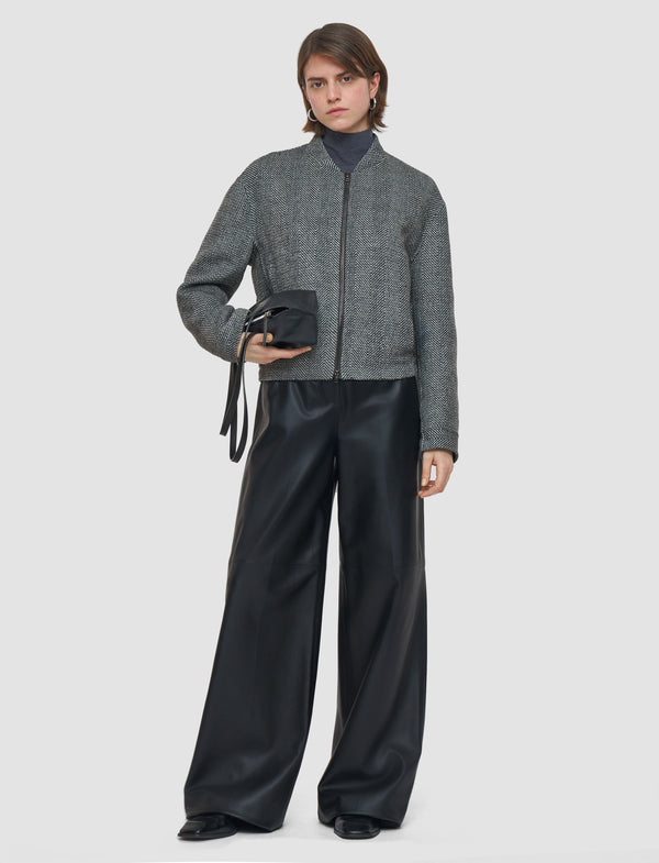 Joseph Gustave Linear Double Face Wool Jacket Ivory/Smoke