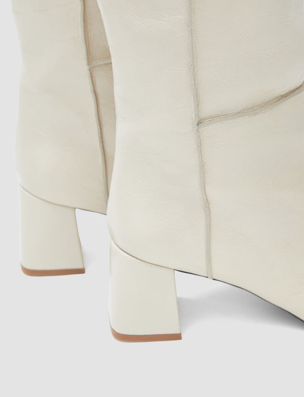 Joseph Heeled Knee High Patent Leather Boots Affogato