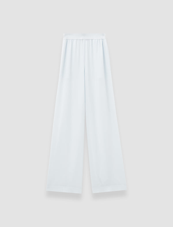 joseph Hulin Crepe de Soie Silk Trousers Oxford Blue
